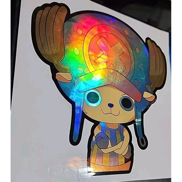 One Piece Chopper Holographic Anime Motion Car Sticker Decal Peeker - Picture 2 of 3